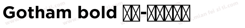 Gotham bold 粗体字体转换
